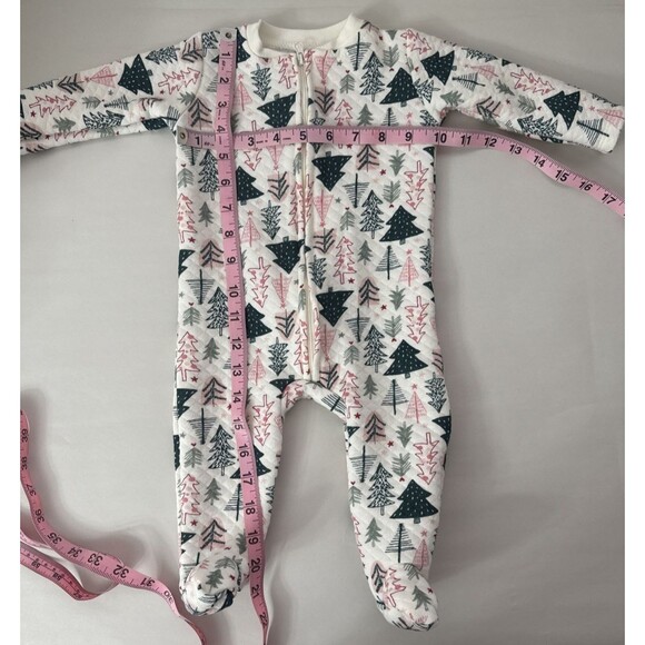 Chick Pea Sleeper Christmas Trees Size 6-9 Months Unisex Holiday Festive Winter - Picture 12 of 13